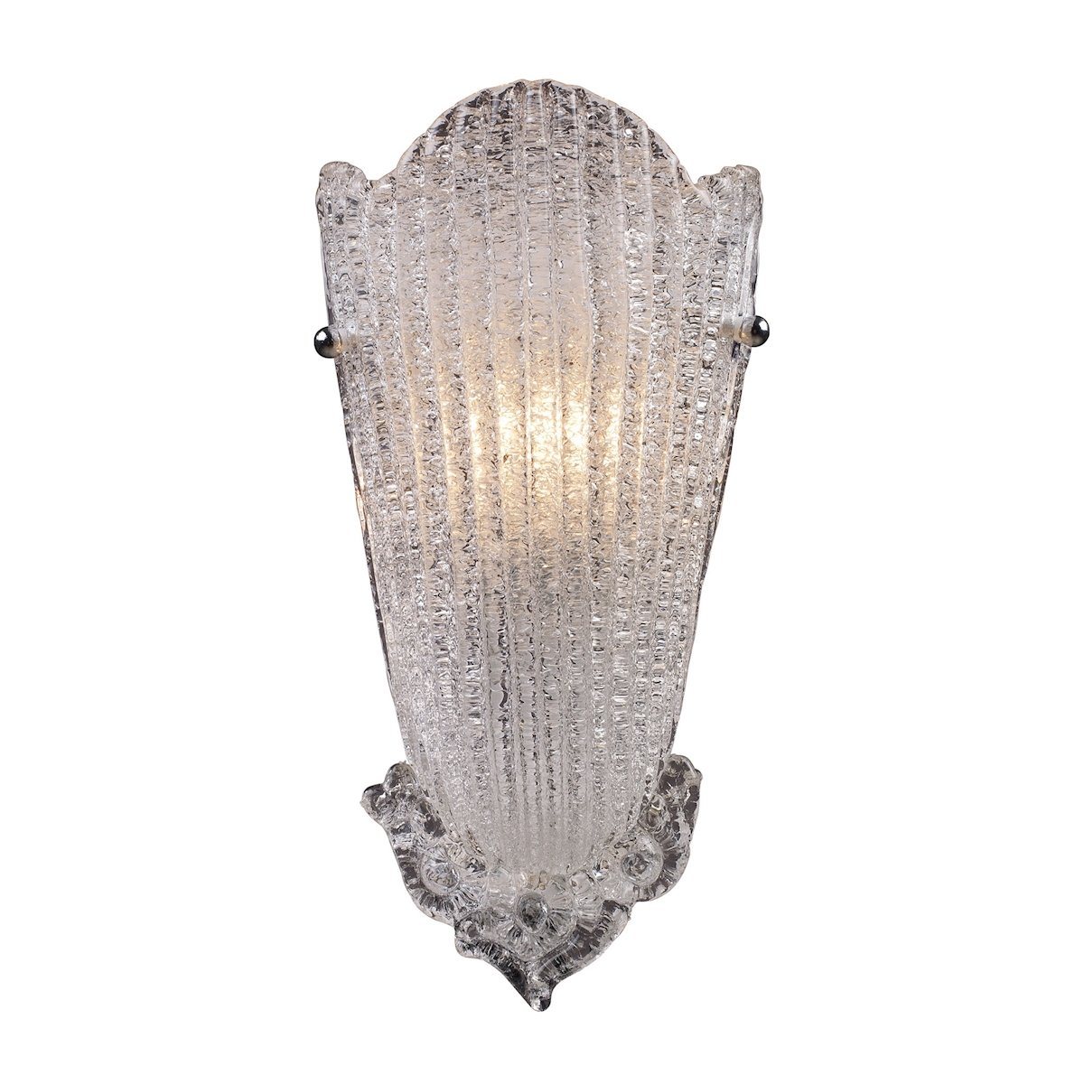 Providence 1 Light Wall Sconce In Silver Leaf Wall Sconce Elk Lighting 