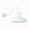 14" Gooseneck Light Warehouse Shade HLA Arm (Choose Finish and Accessory Options) Outdoor Hi-Lite White (none) 