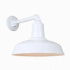 14" Gooseneck Light Warehouse Shade, QSNB-44 Arm (Choose Finish and Accessory Options) Outdoor Hi-Lite White (none) 