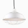 17"w Warehouse Shade Pendant (Choose finish, Optional Wire Guard) Ceiling Hi-Lite White Wire Guard 