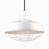 18"w Warehouse Shade Pendant (Choose finish, Optional Wire Guard) Ceiling Hi-Lite White Wire Guard 