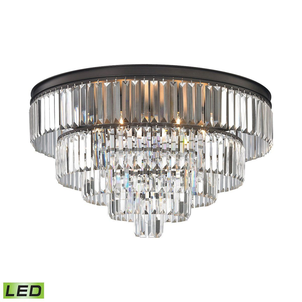 Palacial 6 Light LED Chandelier In Oil Rubbed Bronze Ceiling Elk Lighting 