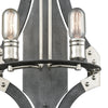 Riveted Plate 20"h Silverdust Iron/Polished Nickel Wall Sconce Wall Elk Lighting 