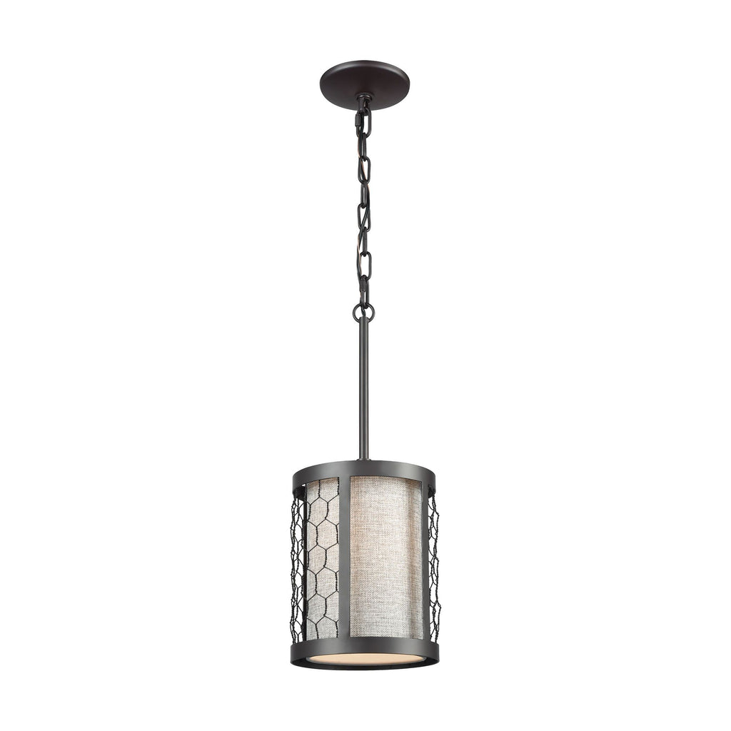 Filmore 1 Pendant Oil Rubbed Bronze Ceiling Elk Lighting 