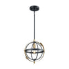 Caldwell 1 Pendant Matte Black/Satin Brass Ceiling Elk Lighting 