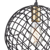 Yardley 10" Black Sphere Cage Mini Pendant Ceiling Elk Lighting 