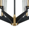 Blakeslee 6 Chandelier Matte Black/Satin Brass Ceiling Elk Lighting 