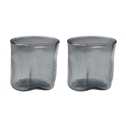 Fish Net Glass Vases In Grey - Set of 2 Accessories Dimond Home 