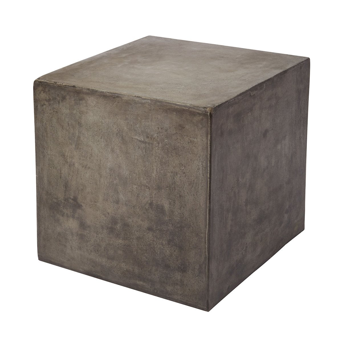 Cubo 20" Concrete Cube Side Table Furniture Dimond Home 