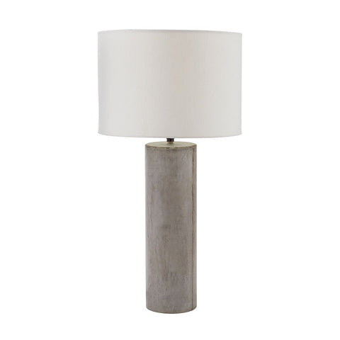 Cubix Round Desk Lamp In Natural Concrete Lamps Dimond Lighting 