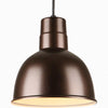 10"w Deep Bowl Shade Pendant (Choose finish, Optional Wire Guard) Ceiling Hi-Lite Oil Rubbed Bronze (None) 
