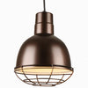 10"w Deep Bowl Shade Pendant (Choose finish, Optional Wire Guard) Ceiling Hi-Lite Oil Rubbed Bronze Wire Guard 