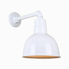 10" Gooseneck Light Deep Bowl Shade, QSNB-44 Arm (Choose Finish and Accessory Options) Outdoor Hi-Lite White (none) 