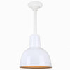 Warehouse 10"w Ceiling Light with 12" Stem (Choose Finish and Accessories) Ceiling Hi-Lite White (None) 