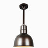 Warehouse 10"w Ceiling Light with 12" Stem (Choose Finish and Accessories) Ceiling Hi-Lite Oil Rubbed Bronze Swivel Canopy for sloped ceilings 
