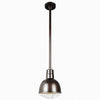 Warehouse 10"w Ceiling Light with 36" Stem (Choose Finish and Accessories) Ceiling Hi-Lite Oil Rubbed Bronze Wire Guard 