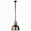 Warehouse 10"w Ceiling Light with 36" Stem (Choose Finish and Accessories) Ceiling Hi-Lite Oil Rubbed Bronze (None) 