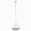 Warehouse 10"w Ceiling Light with 36" Stem (Choose Finish and Accessories) Ceiling Hi-Lite White Wire Guard 