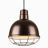 12"w Deep Bowl Shade Pendant (Choose finish, Optional Wire Guard) Ceiling Hi-Lite Oil Rubbed Bronze Wire Guard 