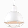 12"w Deep Bowl Shade Pendant (Choose finish, Optional Wire Guard) Ceiling Hi-Lite White Wire Guard 