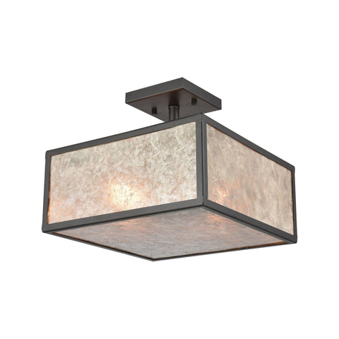 Stasis 2 Semi Flush Oil Rubbed Bronze Ceiling Elk Lighting 