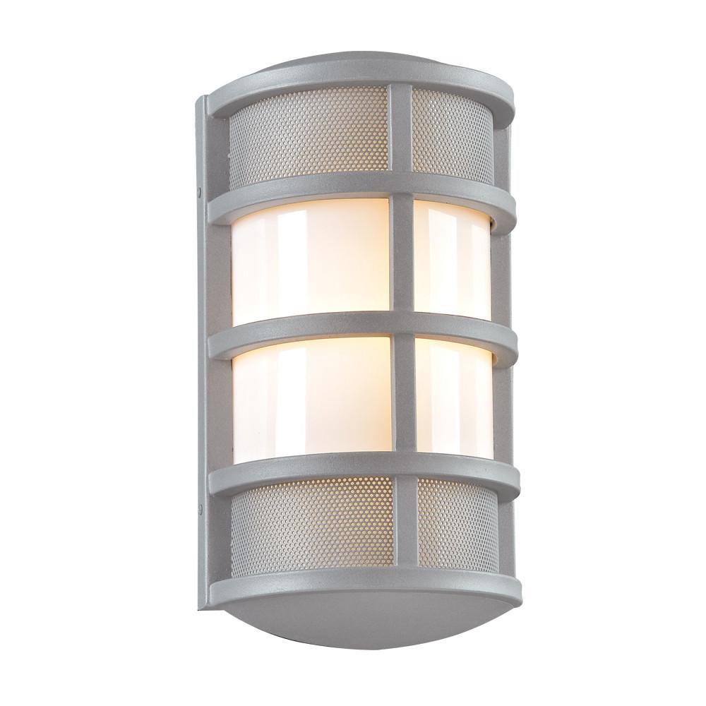 Olsay 15"h Outdoor Wall Light - Silver Outdoor PLC Lighting 