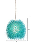 Urchin 1-Lt Mini Pendant - Aqua Velvet Ceiling Varaluz 