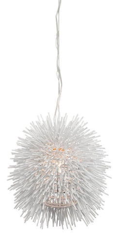 Urchin 1-Lt Mini Pendant - White Ceiling Varaluz 