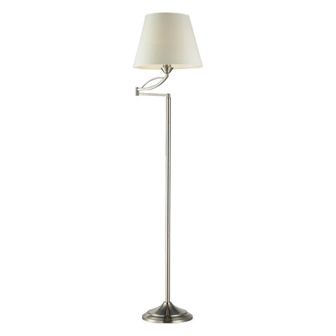 Elysburg 1 Light Floor Lamp In Satin Nickel Lamps Dimond Lighting 