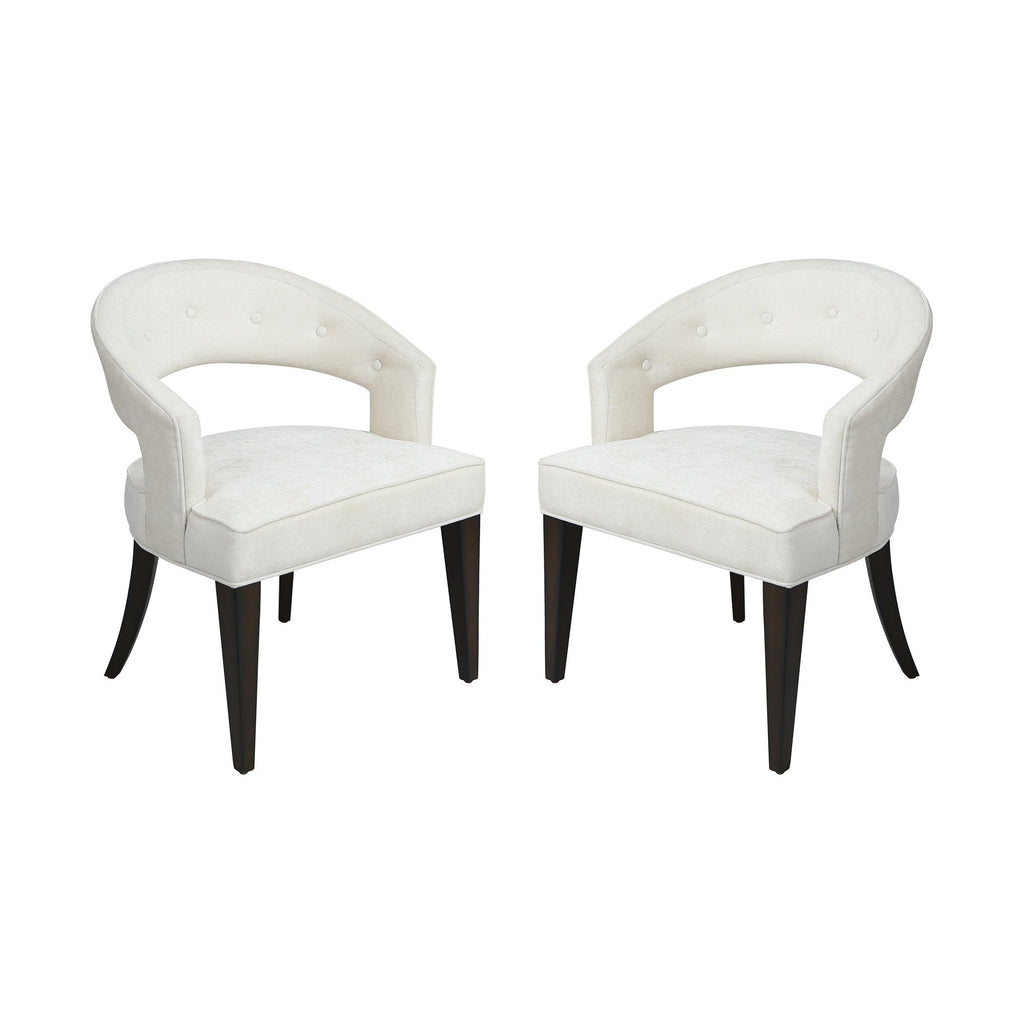Cavendish Chair - Antique White Chenile Seating Stein World 