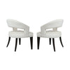 Cavendish Chair - Antique White Chenile Seating Stein World 