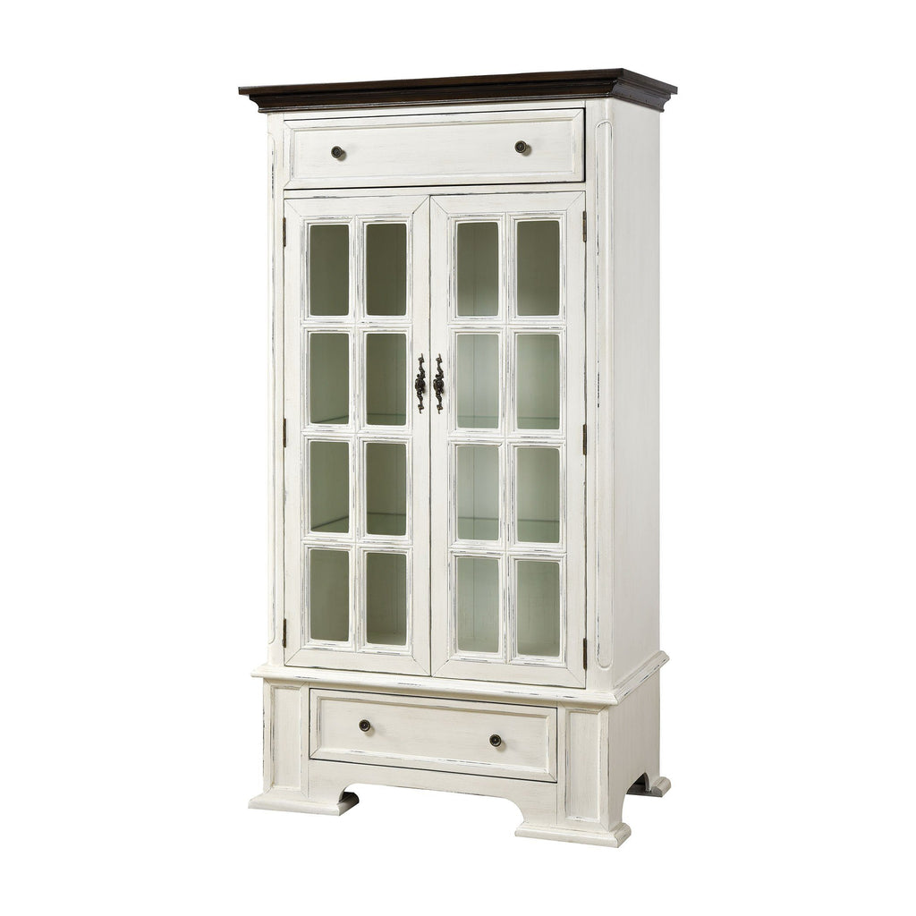 Hartford 2-Drawer 2-Door Cabinet with 3 Inner Shelves - White Furniture Stein World 