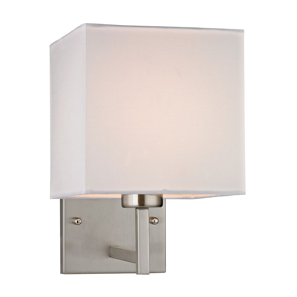 Sconces 1 Light Wall Sconce In Brushed Nickel Wall Sconce Elk Lighting 
