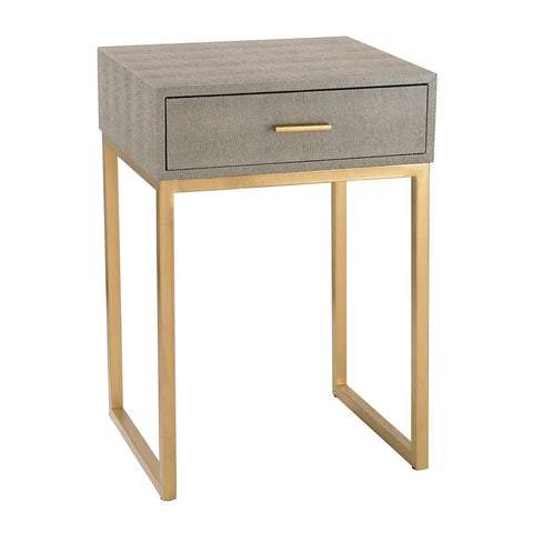 Shagreen Side Table In Grey Furniture Sterling 