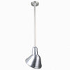 Warehouse 10"w Ceiling Light with 36" Stem (Choose Finish and Accessories) Ceiling Hi-Lite Galvanized Swivel Canopy for sloped ceilings 