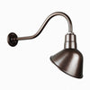 10" Gooseneck Light Angle Shade, QSNHL-A Arm (Choose Finish and Accessory Options) Outdoor Hi-Lite Oil Rubbed Bronze (none) 