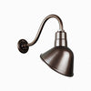 10" Gooseneck Light Angle Shade, QSNB-42 Arm (Choose Finish and Accessory Options) Outdoor Hi-Lite Oil Rubbed Bronze (none) 