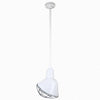 Warehouse 10"w Ceiling Light with 36" Stem (Choose Finish and Accessories) Ceiling Hi-Lite White Wire Guard and Swivel Canopy 