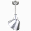Warehouse 10"w Ceiling Light with 12" Stem (Choose Finish and Accessories) Ceiling Hi-Lite Galvanized Swivel Canopy for sloped ceilings 
