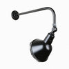 12" Gooseneck Light Angle Shade, QSNB-13 Arm (Choose Finish and Accessory Options) Outdoor Hi-Lite Black Swivel Knuckle 