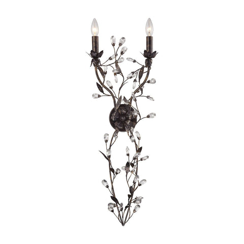 Circeo 2 Light Wall Sconce In Deep Rust Wall Sconce Elk Lighting 