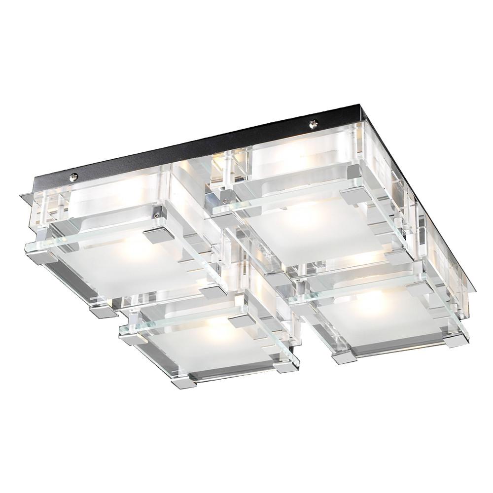 Corteo 12.5"w Chrome Ceiling Light Ceiling PLC Lighting 