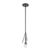 Ocotillo 1-Light Mini Pendant in Oil Rubbed Bronze with Frosted Glass Ceiling Elk Lighting 