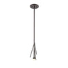 Ocotillo 1-Light Mini Pendant in Oil Rubbed Bronze with Frosted Glass Ceiling Elk Lighting 