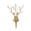 Flora Grace 2-Light Sconce in Champagne Gold with Clear Crystal
