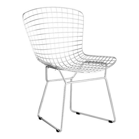 Wire Dining Chair Chrome (Set of 2) Furniture Zuo 