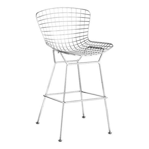 Wire Bar Chair Chrome (Set of 2) Furniture Zuo 