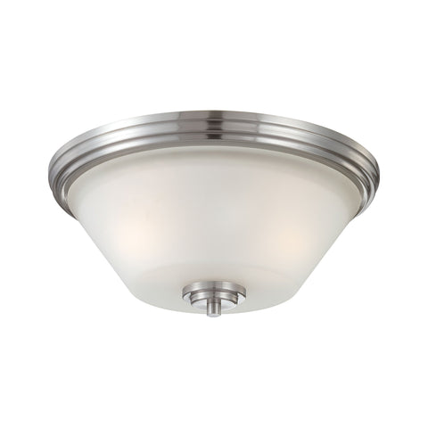 Pittman 2-Light Ceiling Lamp in Brushed Nickel Ceiling Thomas Lighting 