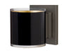 Pogo Mini Sconce - Satin Nickel w/Black/Inner Gold Wall Besa Lighting Brushed Bronze 5W LED G9 