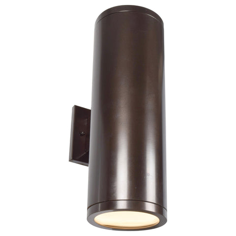 Sandpiper (l) Outdoor Round Cylinder Wall Fixture - Bronze Wall Access Lighting 